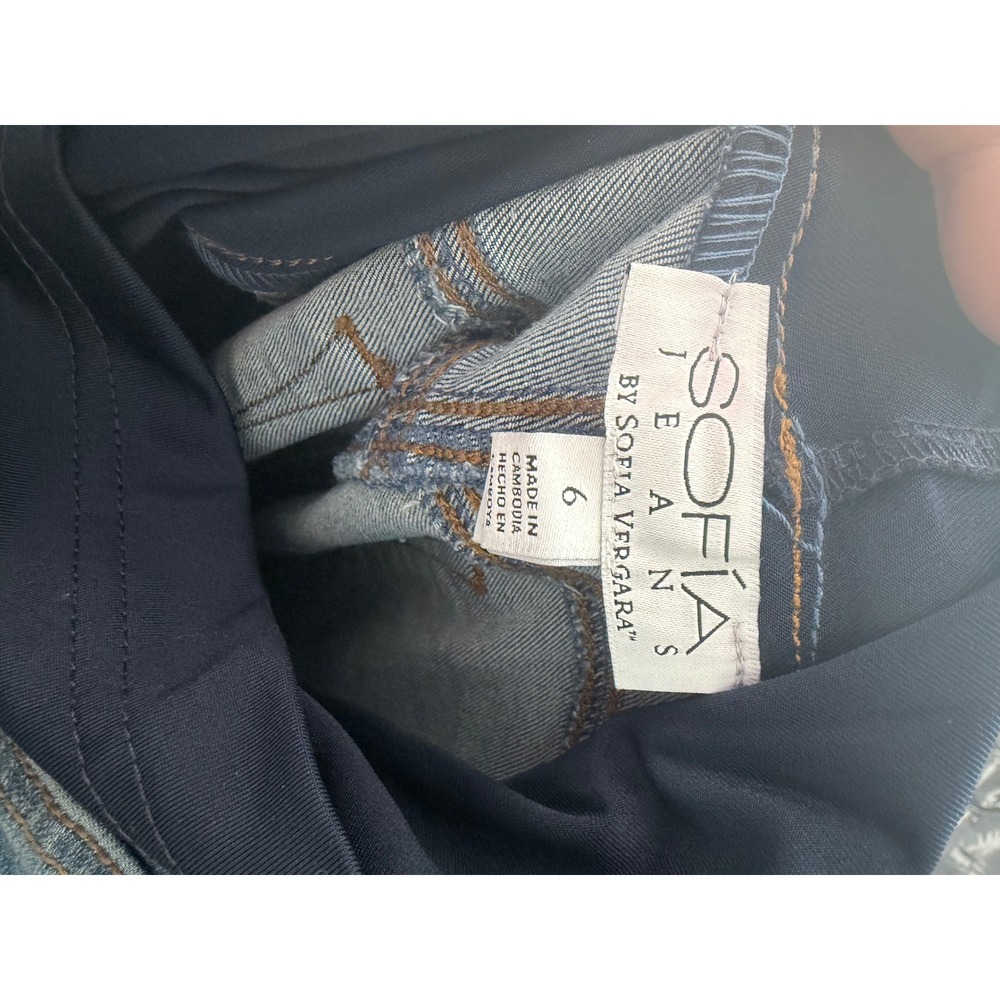 Sofia Jeans by Sofia Vergara Women's Skinny Maternity Jeans – Blue – Size 6 - Picture 4 of 4